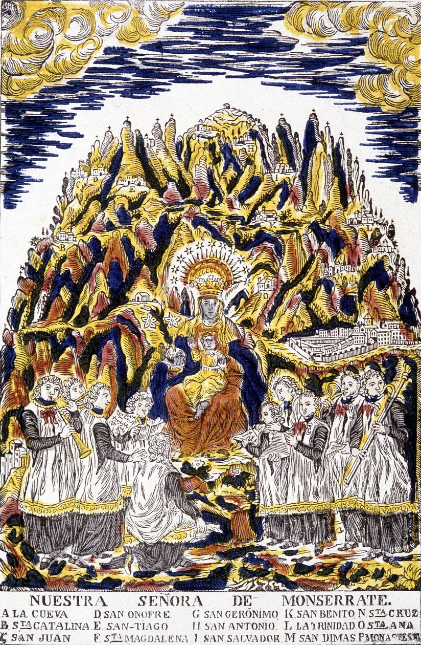 Monserrate-i Fekete Szűz, Havanna, angyalokkal körülvéve. alkotó: Unknown artist