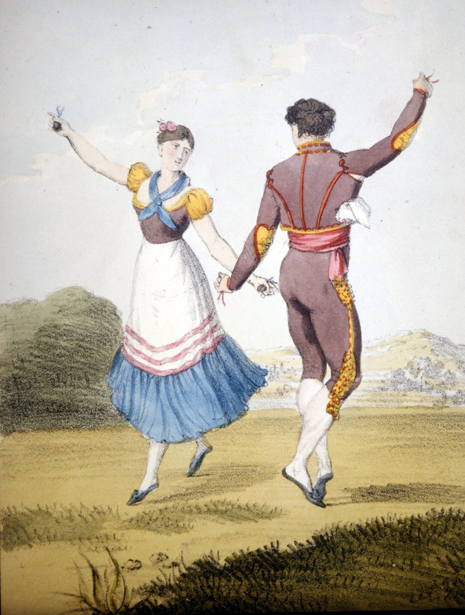Boleró. század elejéről származó metszet alkotó: Unknown artist