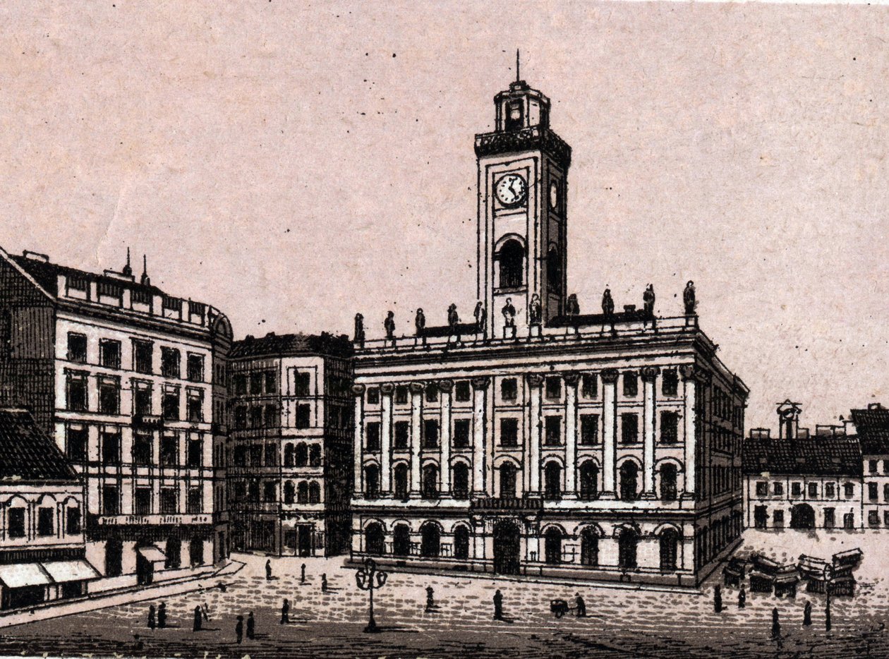 Budapest, Magyarország: Régi Városháza. in "" A világ 168 nézetet szemléltet"" Keltezés nélküli (19. század vége) alkotó: Unknown artist