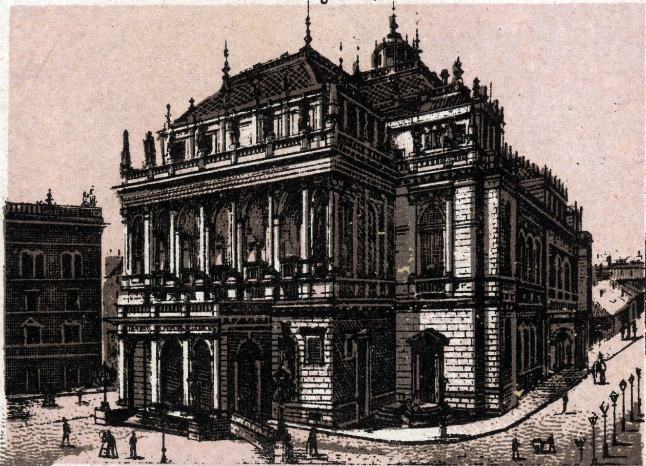Budapest, Hungary: view of the Magyar Királyi Operaház (opera). in "" A világ 168 nézetet szemléltet"" Keltezés nélküli (19. század vége) alkotó: Unknown artist