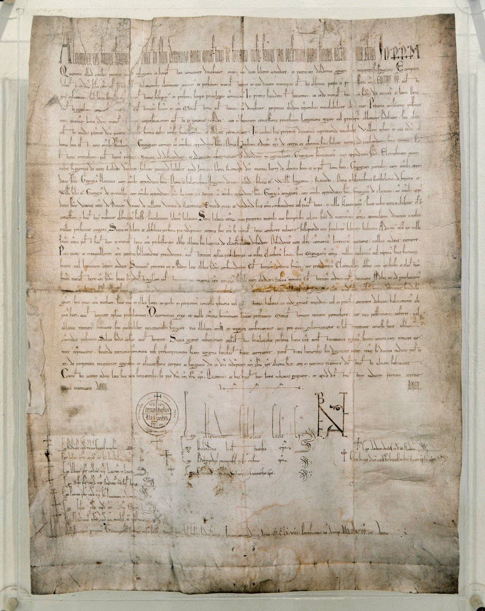 Sándor pápa 1168-as bullája (Orlando Bandinelli alkotó: Unknown artist