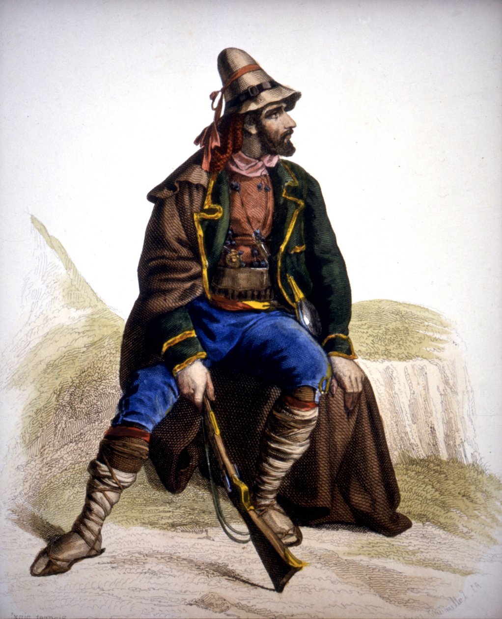 Calabrian Brigand - metszet alkotó: Unknown artist