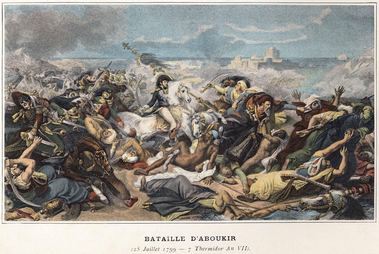 Egyiptom hadjárata (expedíciója) (1798-1801): Joachim Murat (1767-1815) az aboukir-i csata során, július 25. alkotó: Unknown artist