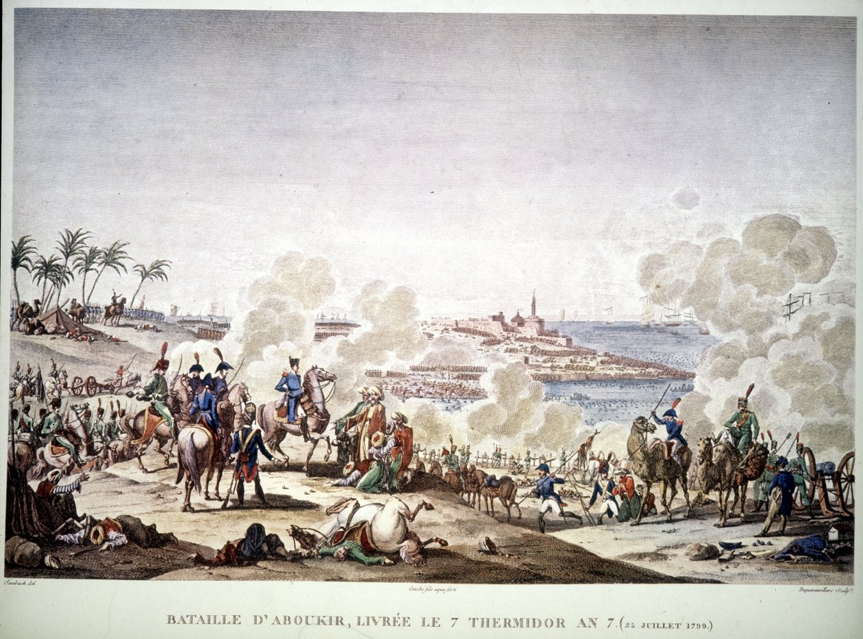 Egyiptom hadjárata (expedíciója) (1798-1801), Napóleon Egyiptomban: Aboukir-i csata, július 25. alkotó: Unknown artist