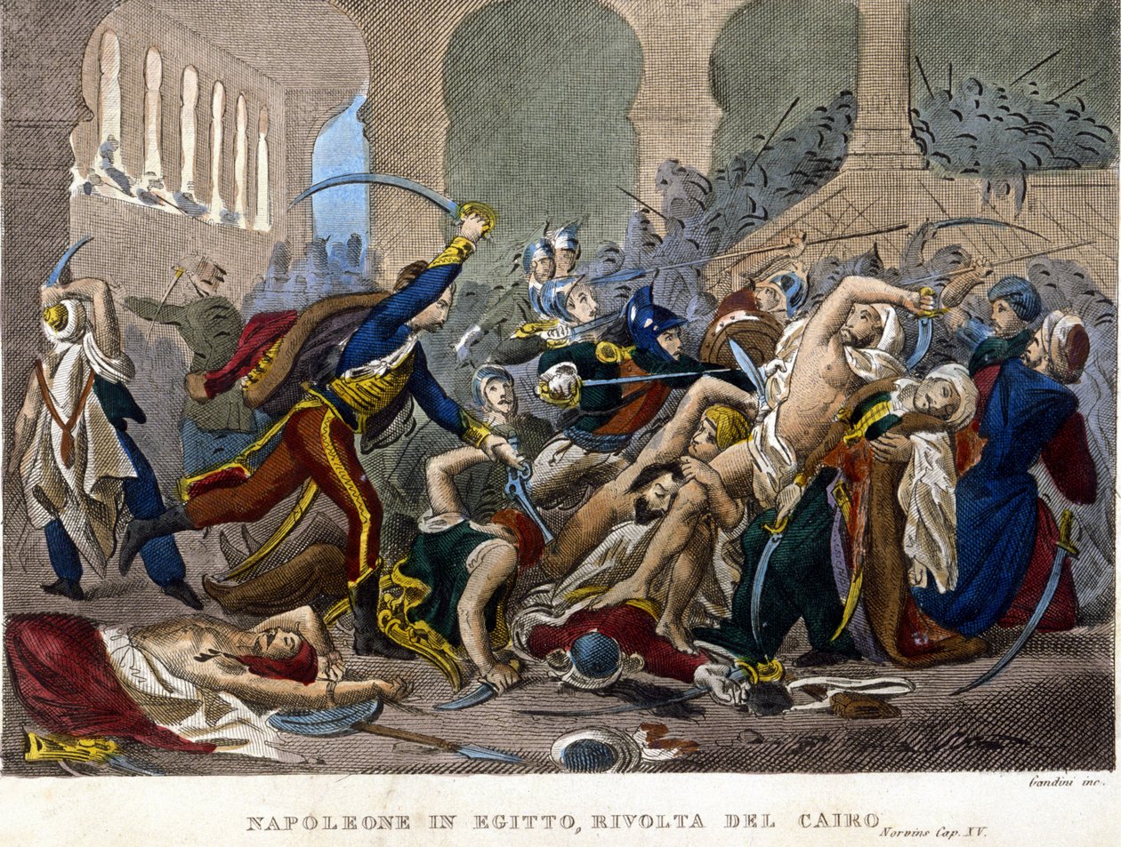 Egyiptom hadjárata (expedíciója) (1798-1801), Napóleon Egyiptomban: Kairói lázadás alkotó: Unknown artist
