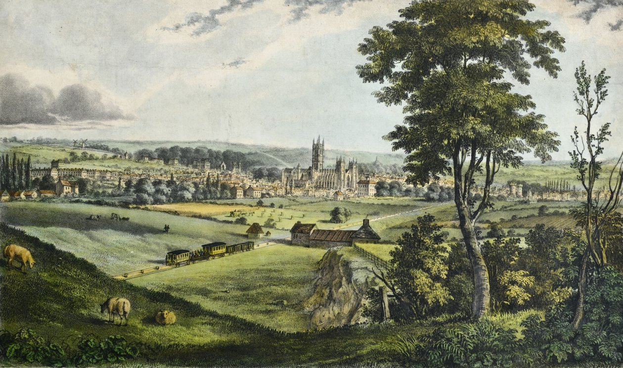 Canterbury a vasúttól alkotó: Unknown artist