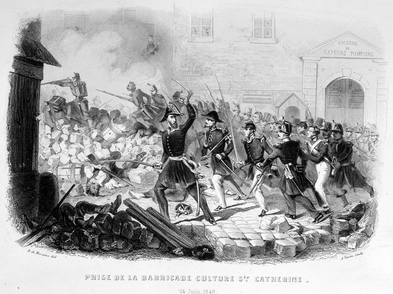 A Barikád kultúra megörökítése Sainte Catherine (június 24 alkotó: Unknown artist