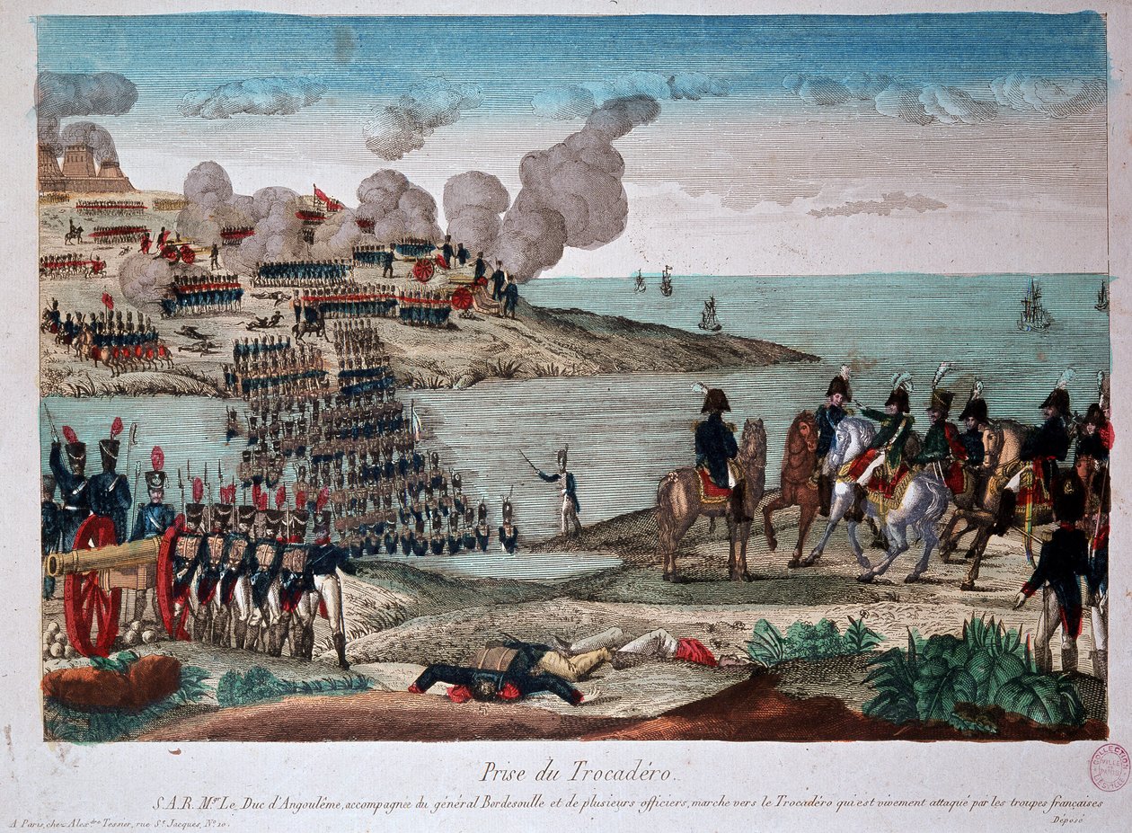 A Trocadero elfoglalása a franciák által alkotó: Unknown artist