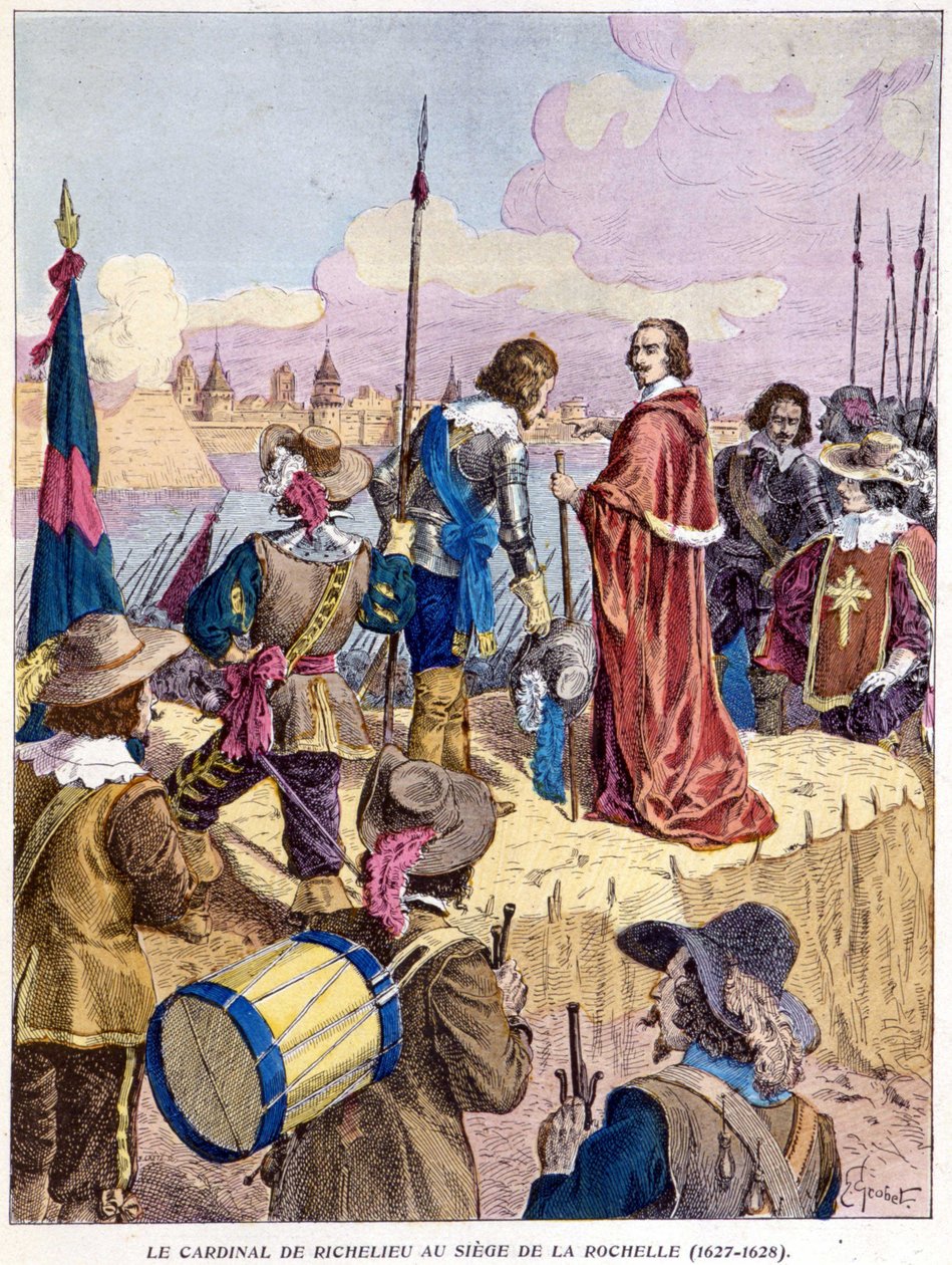 Richelieu bíboros La Rochelle ostrománál (1627-1628) alkotó: Unknown artist