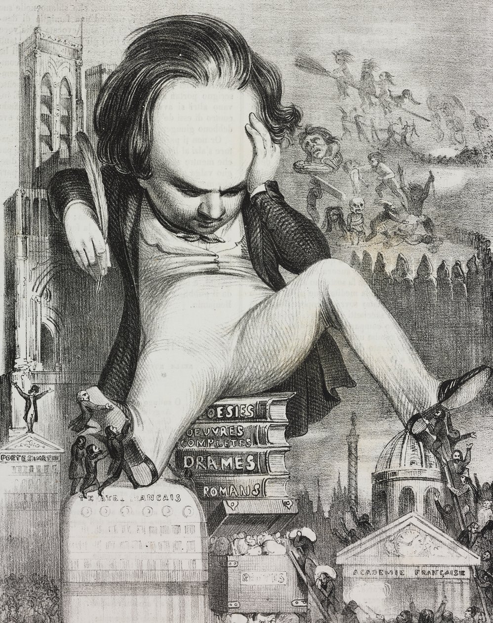 Victor Hugo (1802-1885) karikatúrája alkotó: Unknown artist