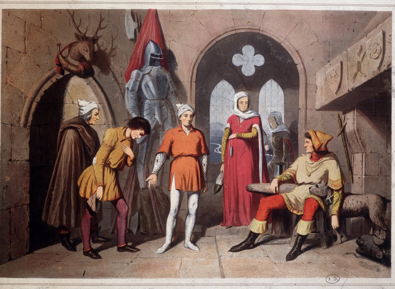 Kastélybelső a Vogézekben, Strasbourgban alkotó: Unknown artist