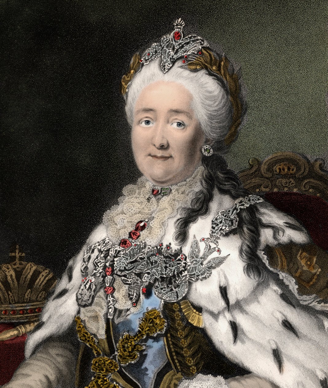 II. Nagy Katalin 1729-1796 - metszet - XIX alkotó: Unknown artist