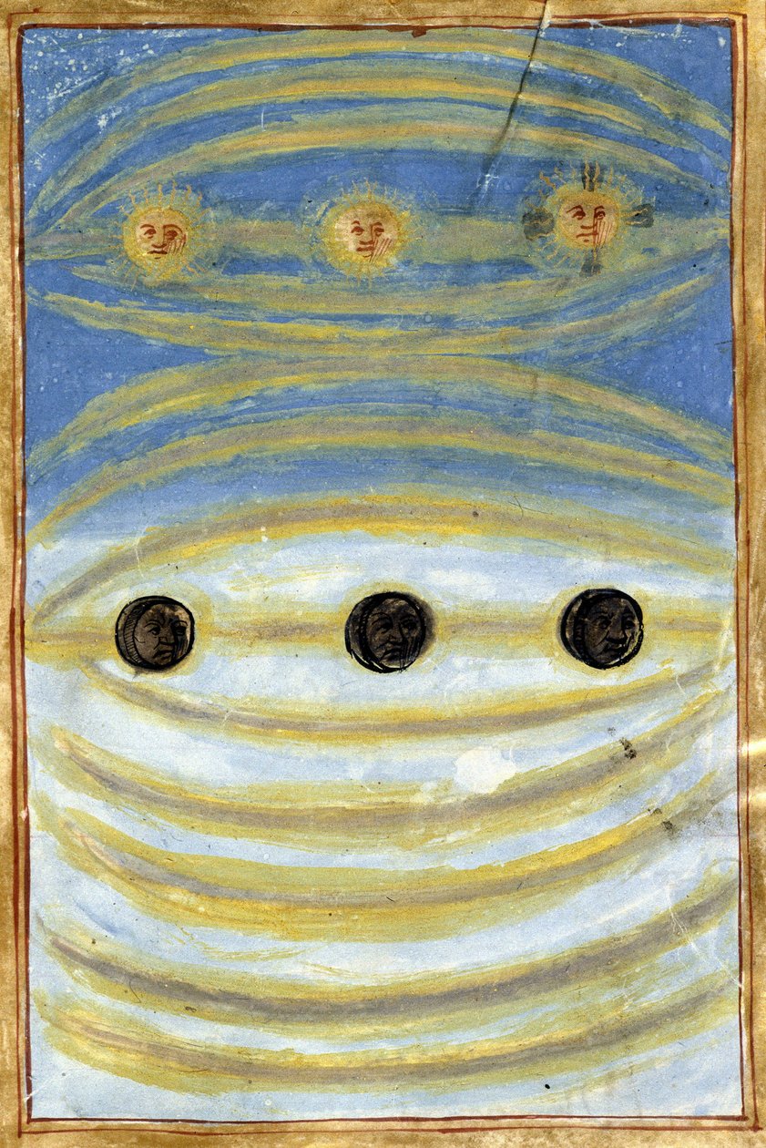 Anne de Bretagne halálának napján látható égi jelek alkotó: Unknown artist