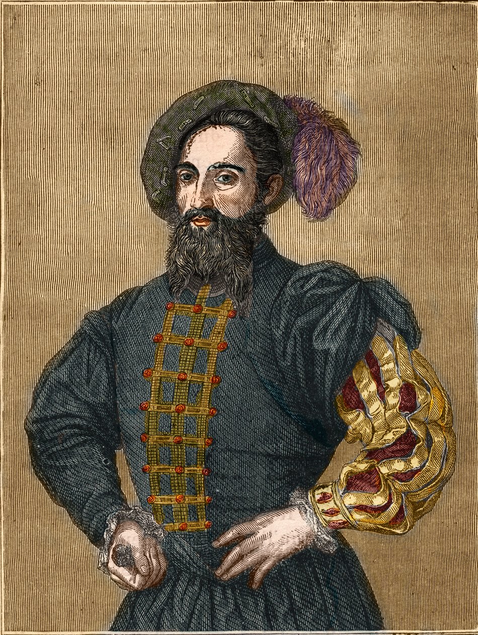 Cesare Borgia (1475-1507) Valencia hercege. (metszet) (XIX. század). alkotó: Unknown artist