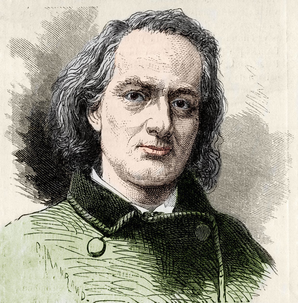 Charles Baudelaire (1821-1867), francia író Carjat fotója után. alkotó: Unknown artist