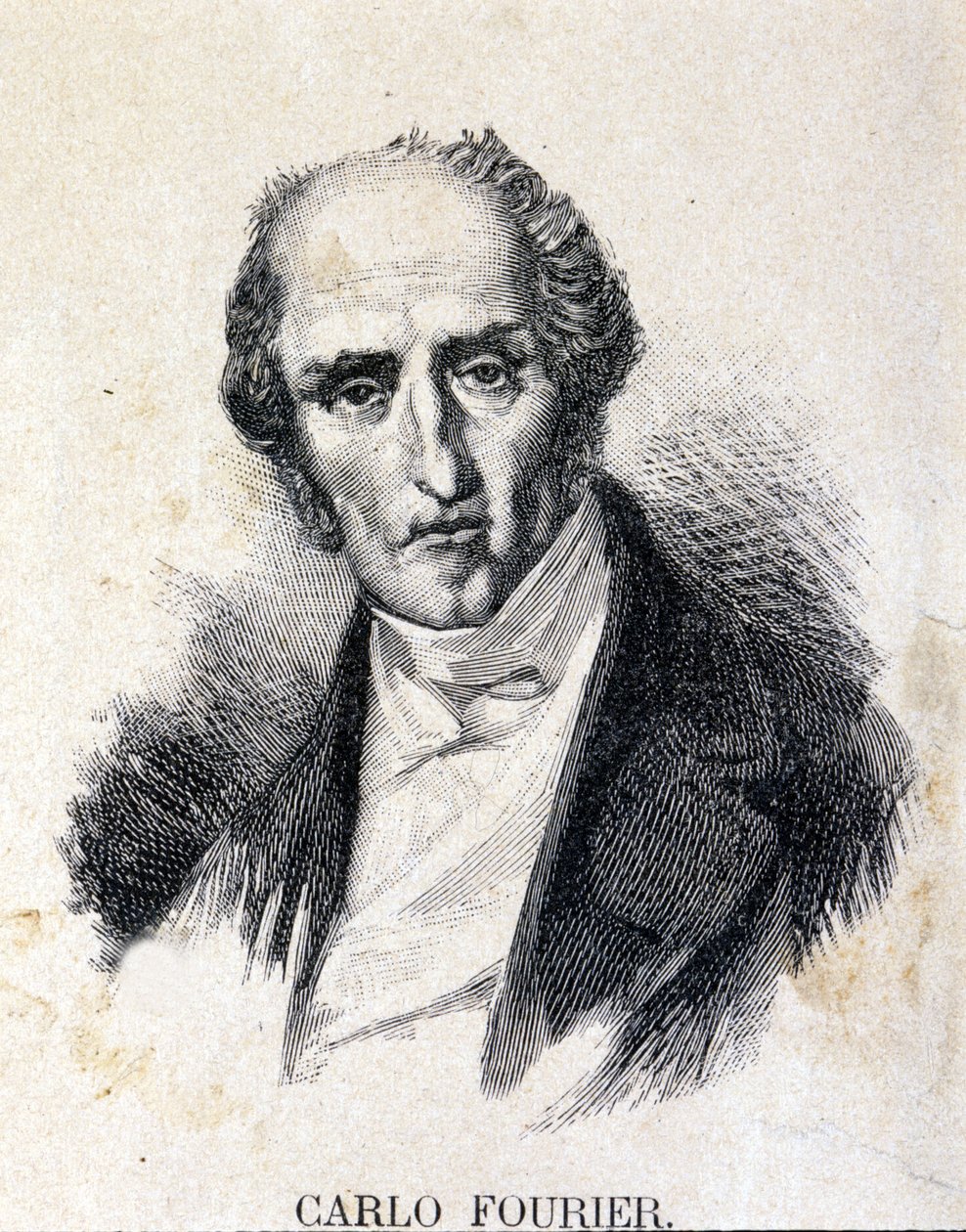 Charles Fourier (1772-1837) francia filozófus és közgazdász. alkotó: Unknown artist