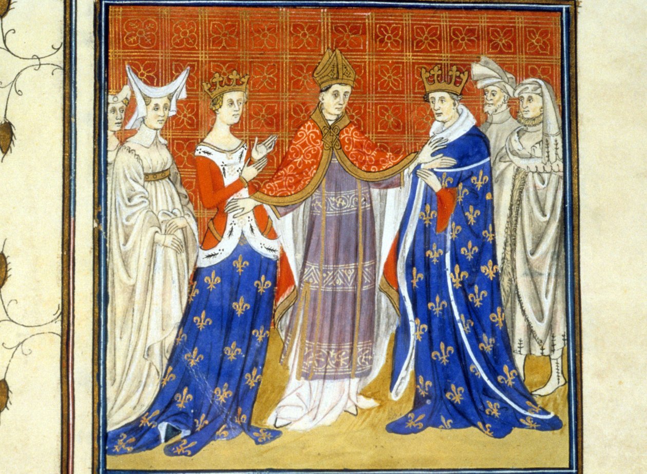 IV. Károly, a burgundi szép és fehér - Miniatűr a középkorról (ref. 512, 345v): Engedélykérés a Toulouse-i Városi Könyvtárhoz (tel: 05 62 27 66 66) alkotó: Unknown artist