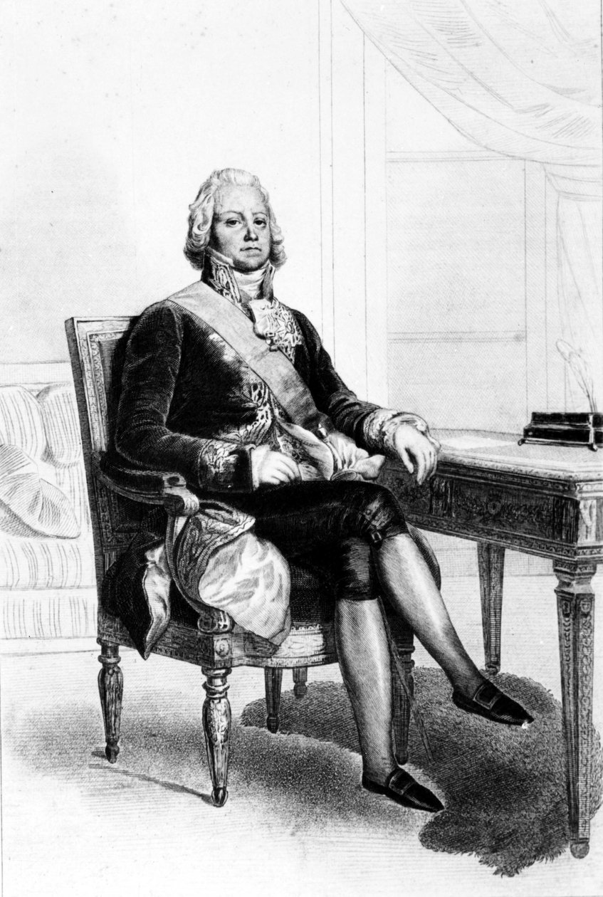 Charles Maurice de Talleyrand Périgord (1754-1838), francia politikus. századi metszet. alkotó: Unknown artist