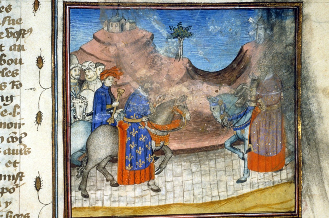 Károly VI. Miniatűr (512, 452r): Engedélyezési kérelem a Toulouse Városi Könyvtárhoz (tel: 05 62 27 66 66) alkotó: Unknown artist