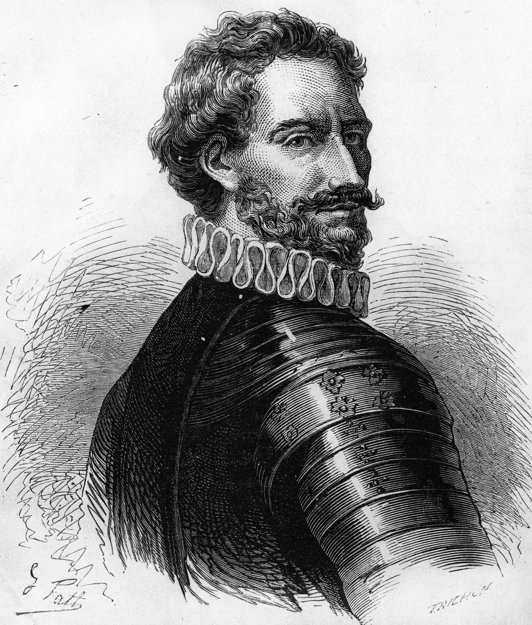 Charles de Montpensier (1490-1527), Bourbon és Connetable francia herceg. századi metszet. alkotó: Unknown artist