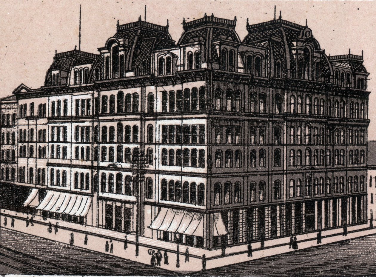 Chicago, USA: Field, Leiter & Co. (Field, Leiter & Co. Áruház) képe. in "" A világ 168 nézetet illusztrál"" Nincs dátum (19. század vége) alkotó: Unknown artist