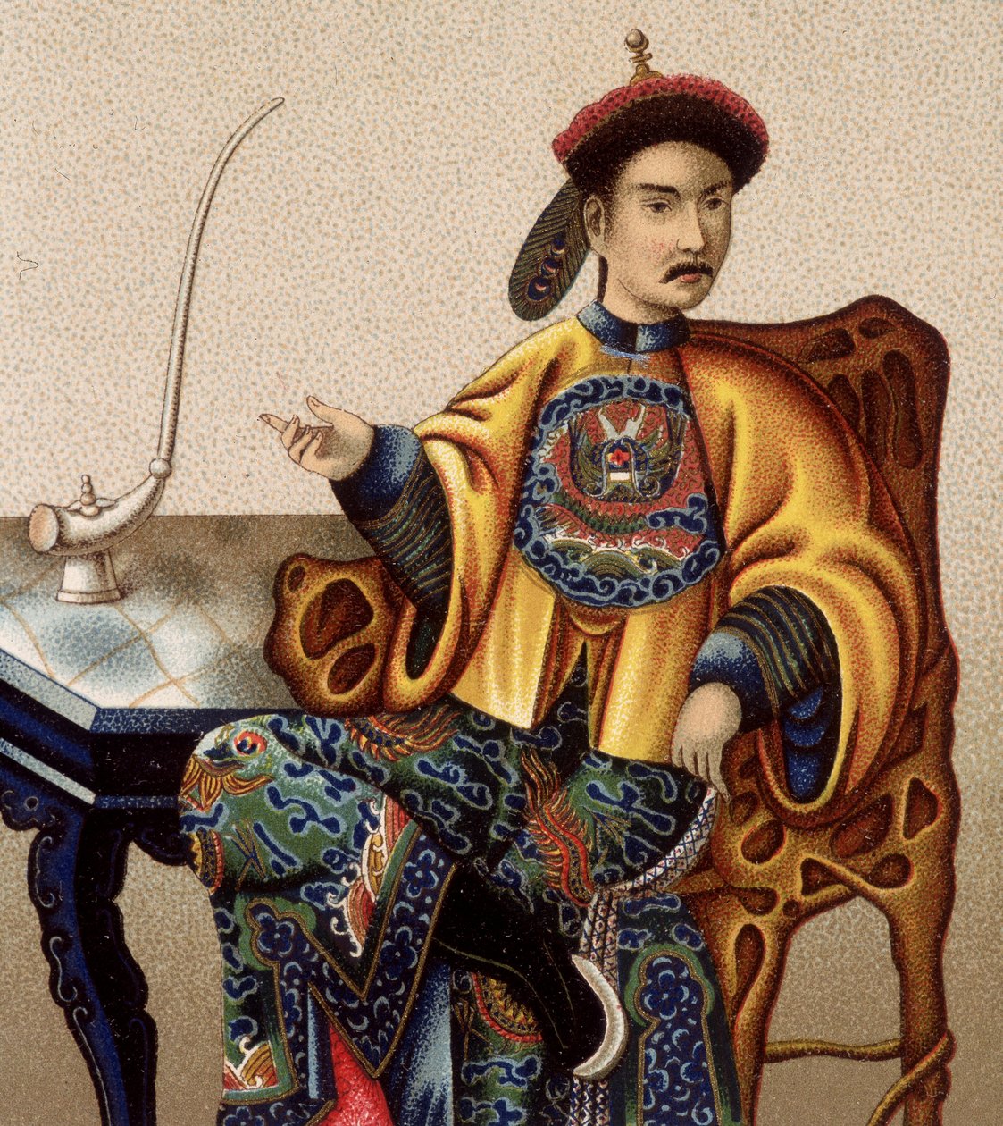 ópiumot szívó kínai arisztokrata - sd 19. század alkotó: Unknown artist