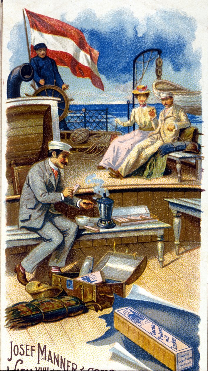 „Josef Manner & Gomp, Bécs” csokoládéreklám”. alkotó: Unknown artist