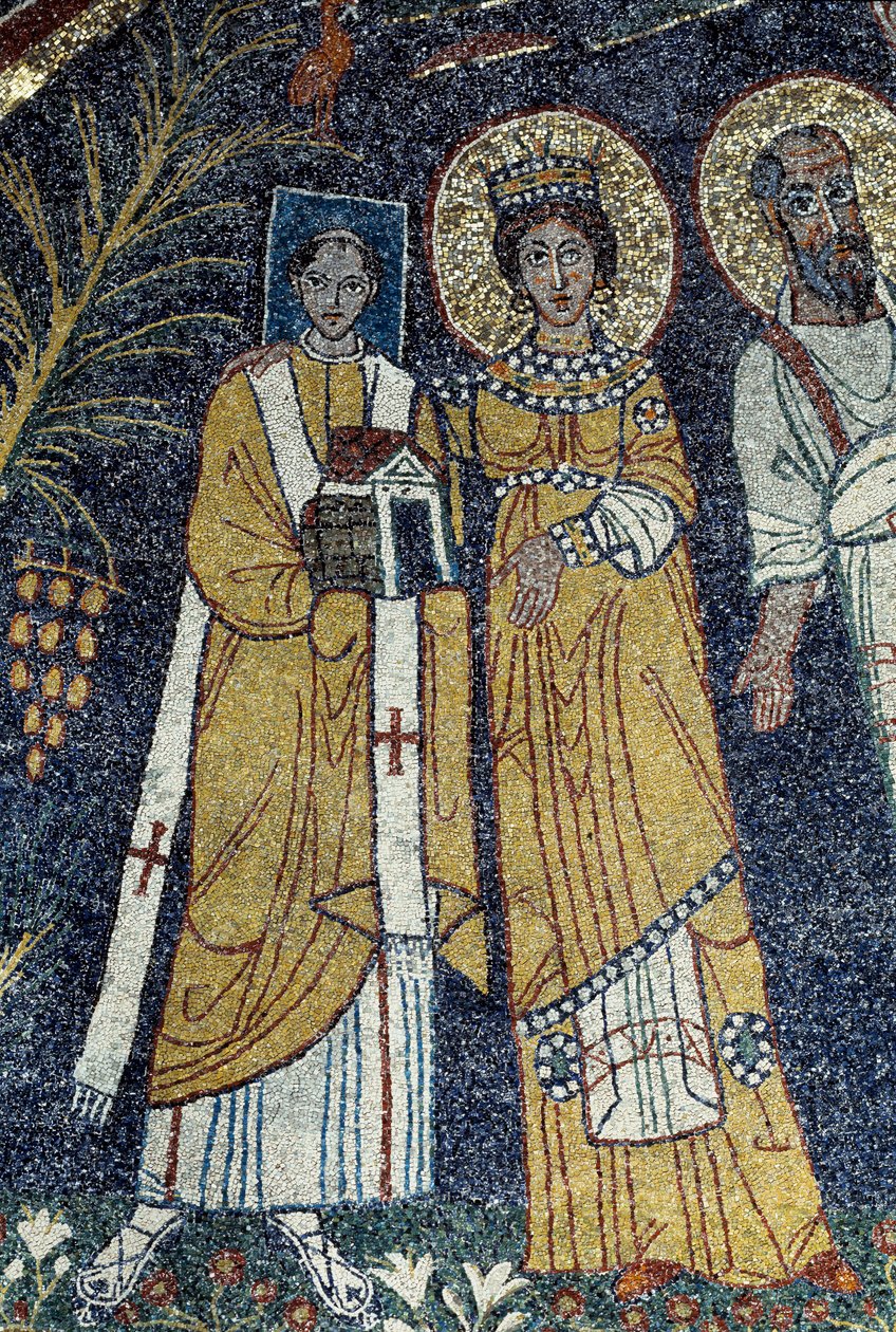 Krisztus Szent Pál, Szent Cecília, Szent Pascal, Szent Péter, Szent Valeriano és Szent Agata között (Mózes, 821) alkotó: Unknown artist