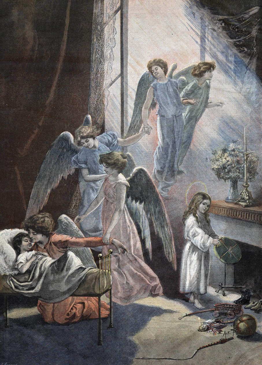 Karácsonyi álmodozás Gyermekmetszet 19. század alkotó: Unknown artist