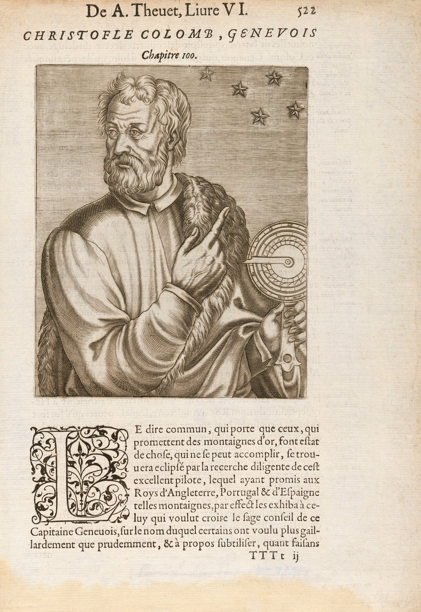 Kolumbusz Kristóf a csillagnavigáció segítségével alkotó: Unknown artist