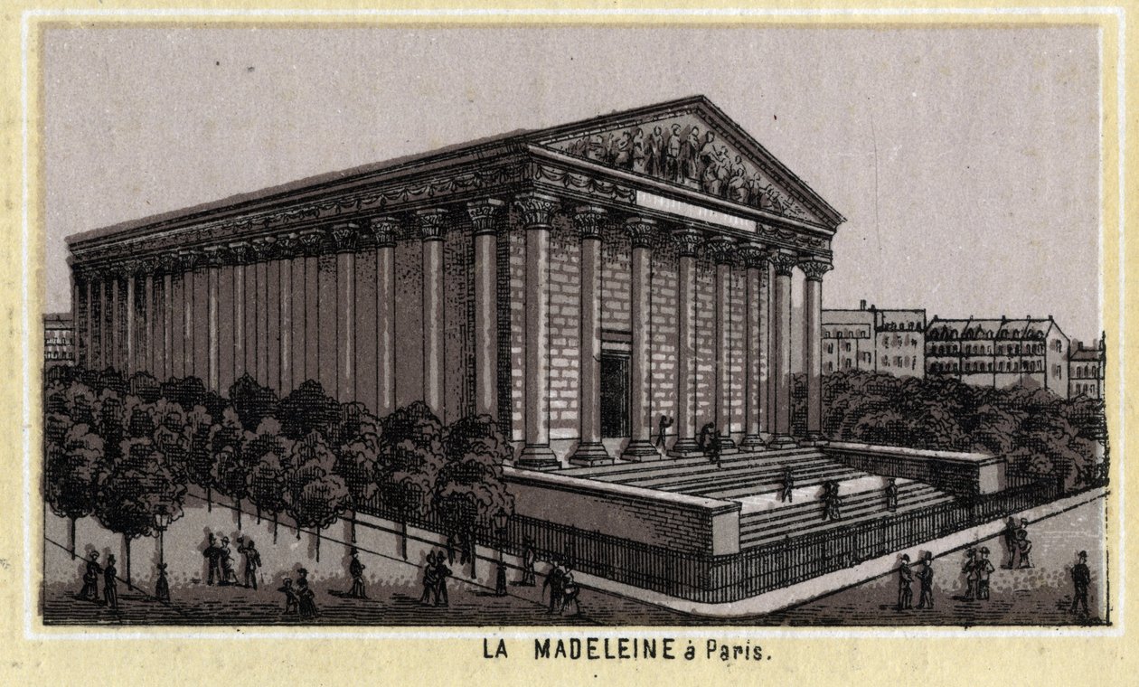 Madeleine-templom Párizsban. alkotó: Unknown artist
