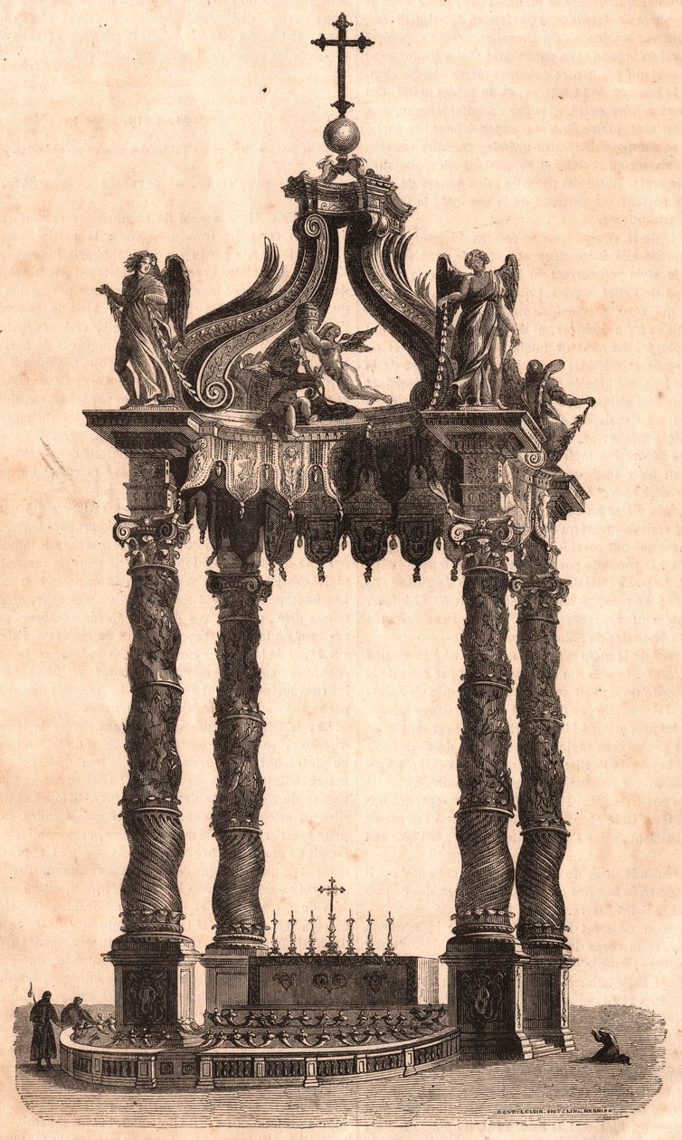 Cibórium Szent Péterben, Rómában, Olaszországban alkotó: Unknown