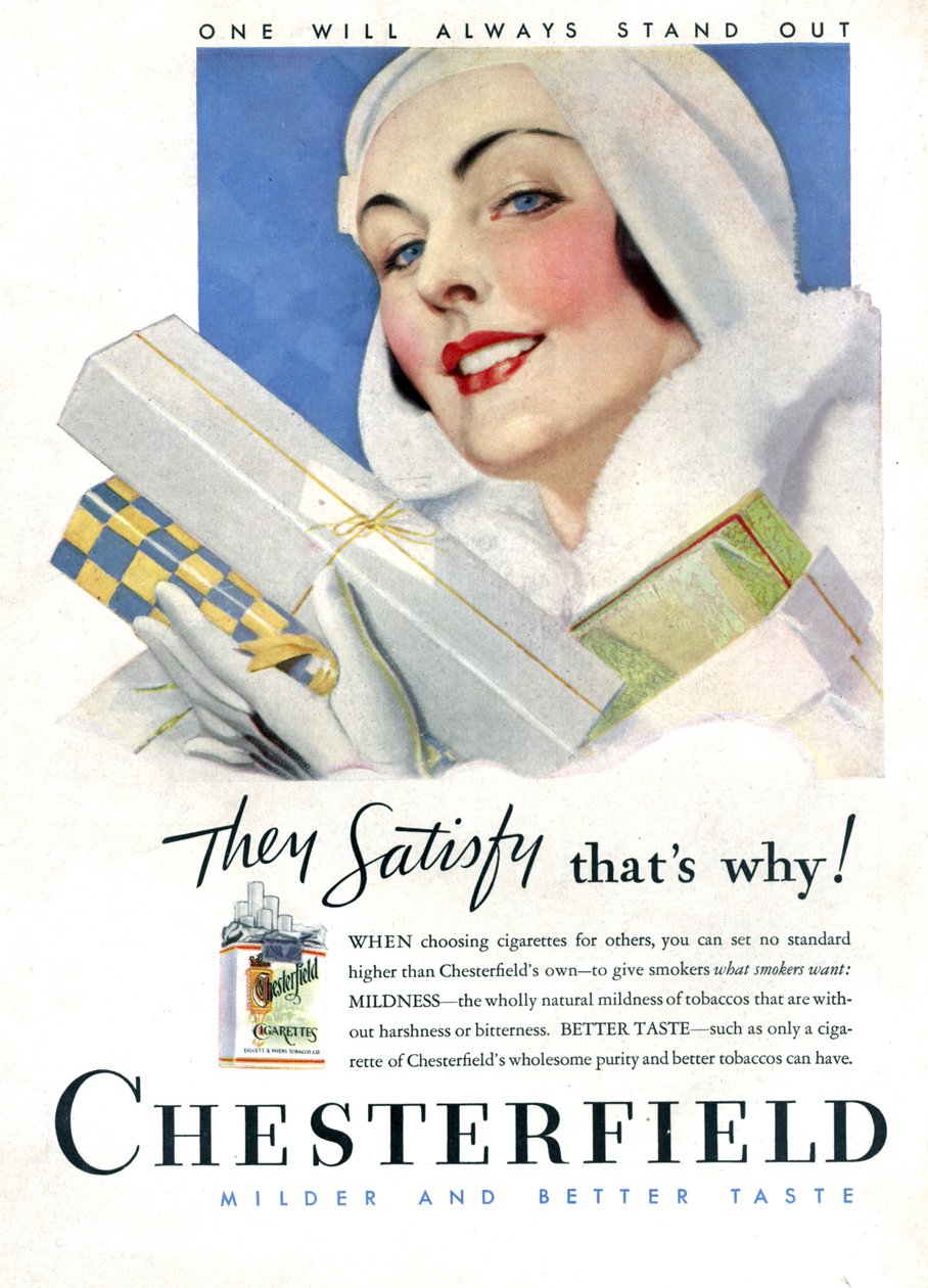 Cigaretta Chesterfield alkotó: Unknown Artist