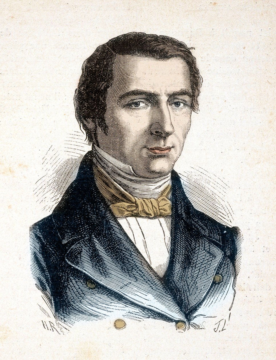 Claude Frederic Bastiat klasszikus liberális teoretikus, politikai közgazdász – Frederic Bastiat portréja, Economiste (1801-1850) – a „Les Contemporains” című kötetben, 19. század végén. alkotó: Unknown artist