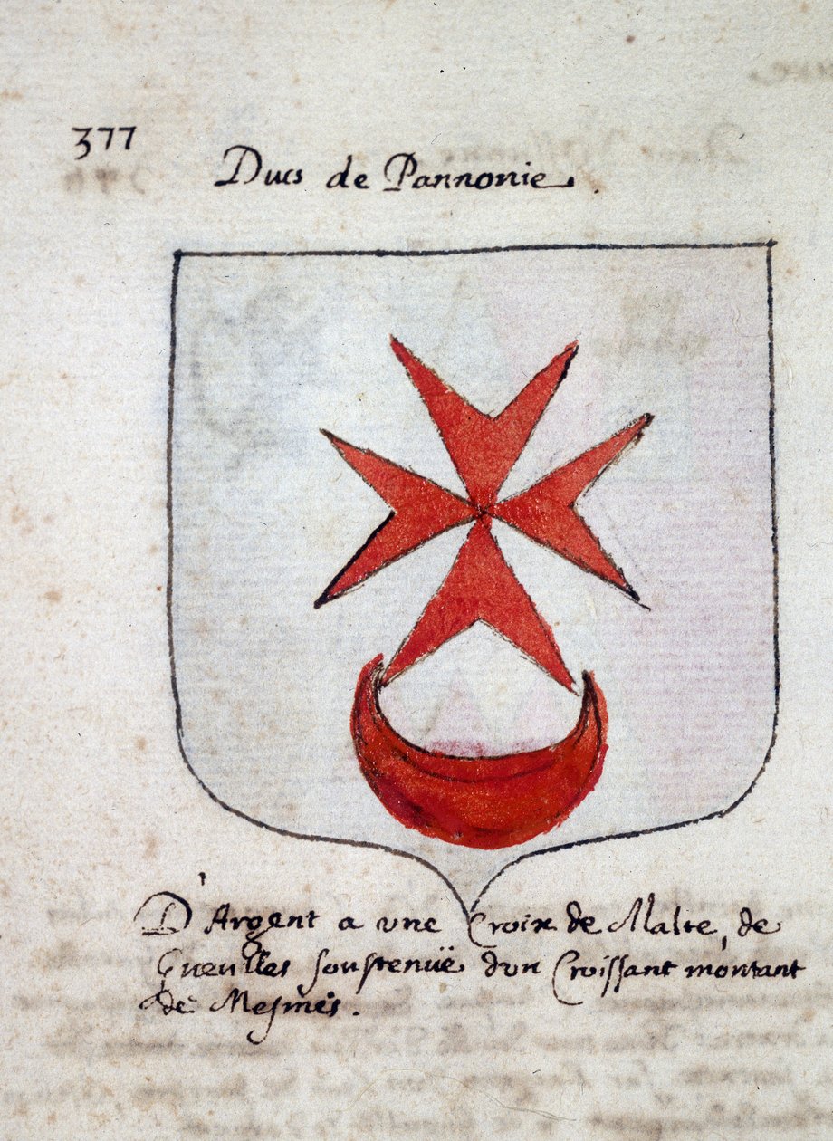 Pannónia hercegének címere - sd 19. század alkotó: Unknown artist
