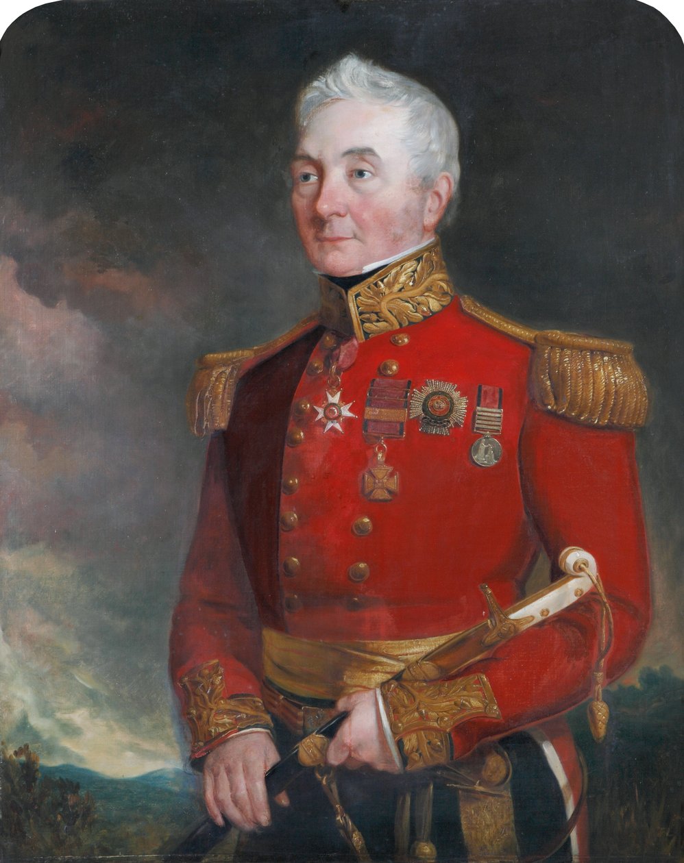 Ezredes (később tábornok) Sir James Archibald Hope (1785-1871), tábornoktiszti egyenruhában alkotó: Unknown artist