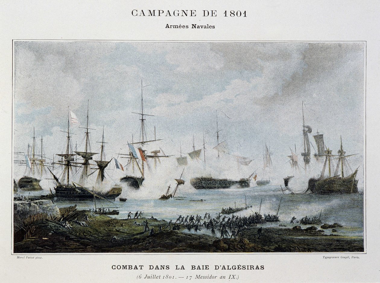 Harc az Algeciras-öbölben alkotó: Unknown artist