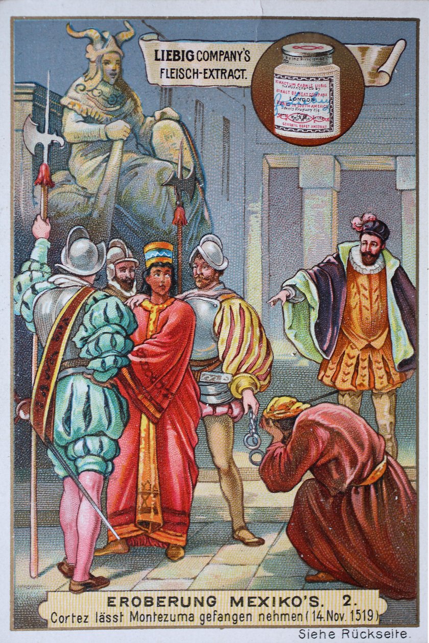 Mexikó meghódítása: Cortes letartóztatja a királyt Mont... Európai iskola (20. század) Mexikó meghódítása: Montezuma király letartóztatása II. alkotó: Unknown artist