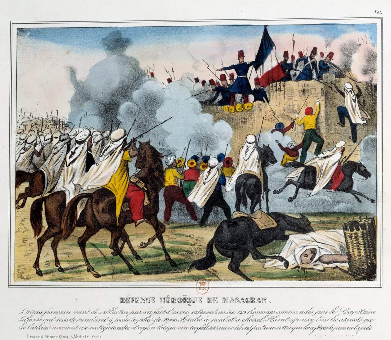 Algéria meghódítása: a mazagrani csata 1839.06.02. alkotó: Unknown artist