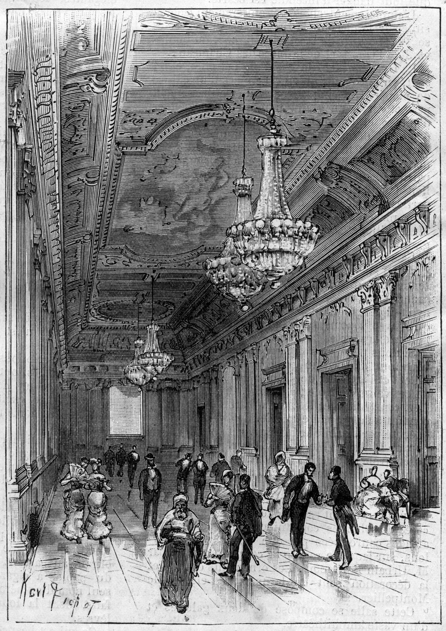 Paul Jean Gion (1838-1904) építész által 1877 és 1883 között épített Konstantin színház Algériában – a bejárati galéria alkotó: Unknown artist