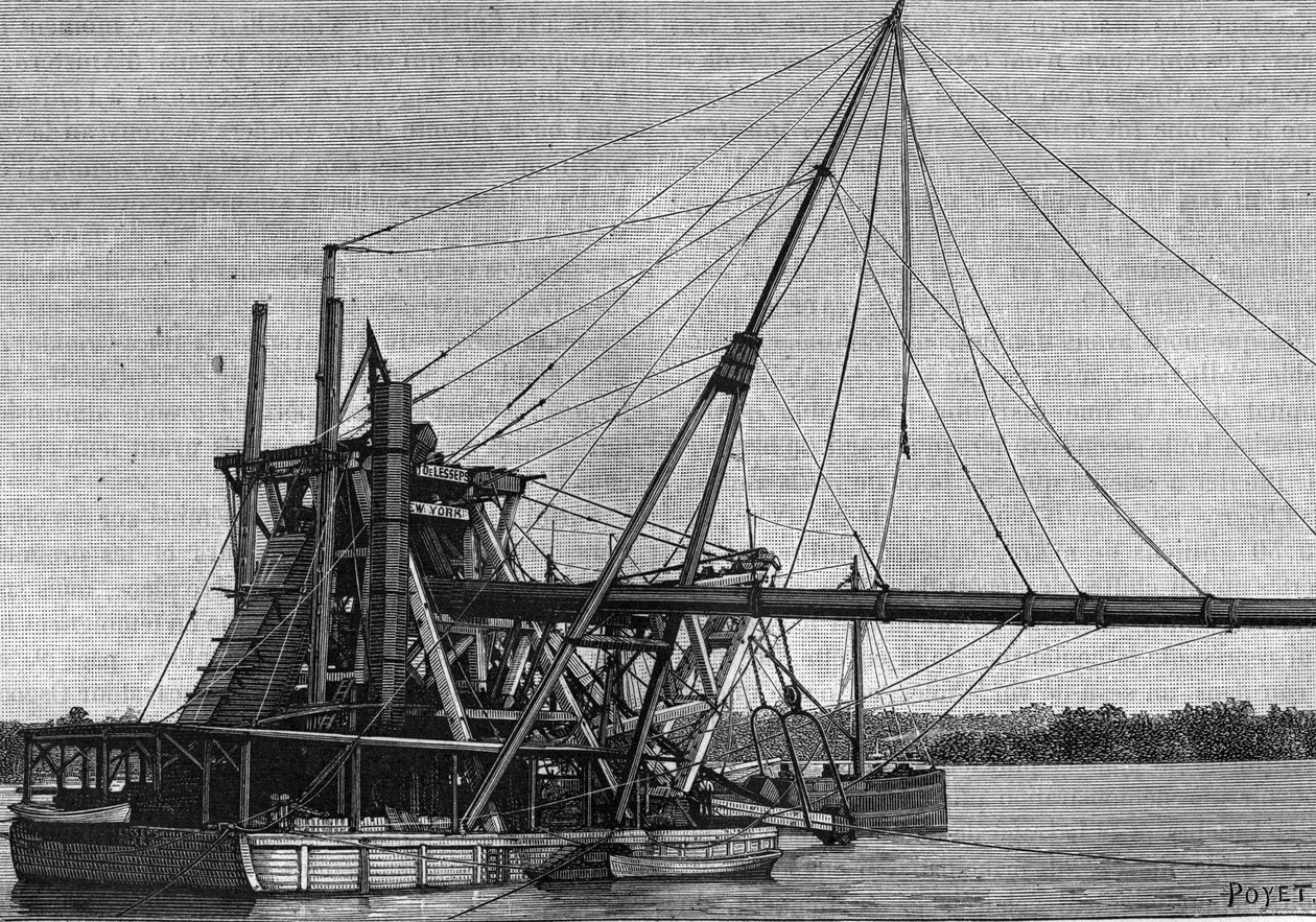 A Panama-csatorna építése – A Panama-szoros fúrása alkotó: Unknown artist