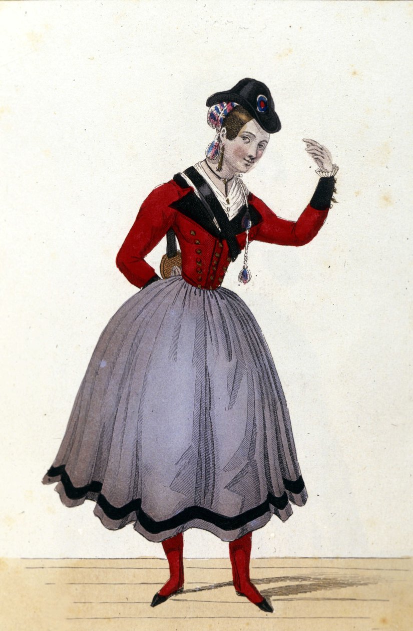 Jelmez Gaetano Donizetti „La fille du regiment” című komikus operájához alkotó: Unknown artist