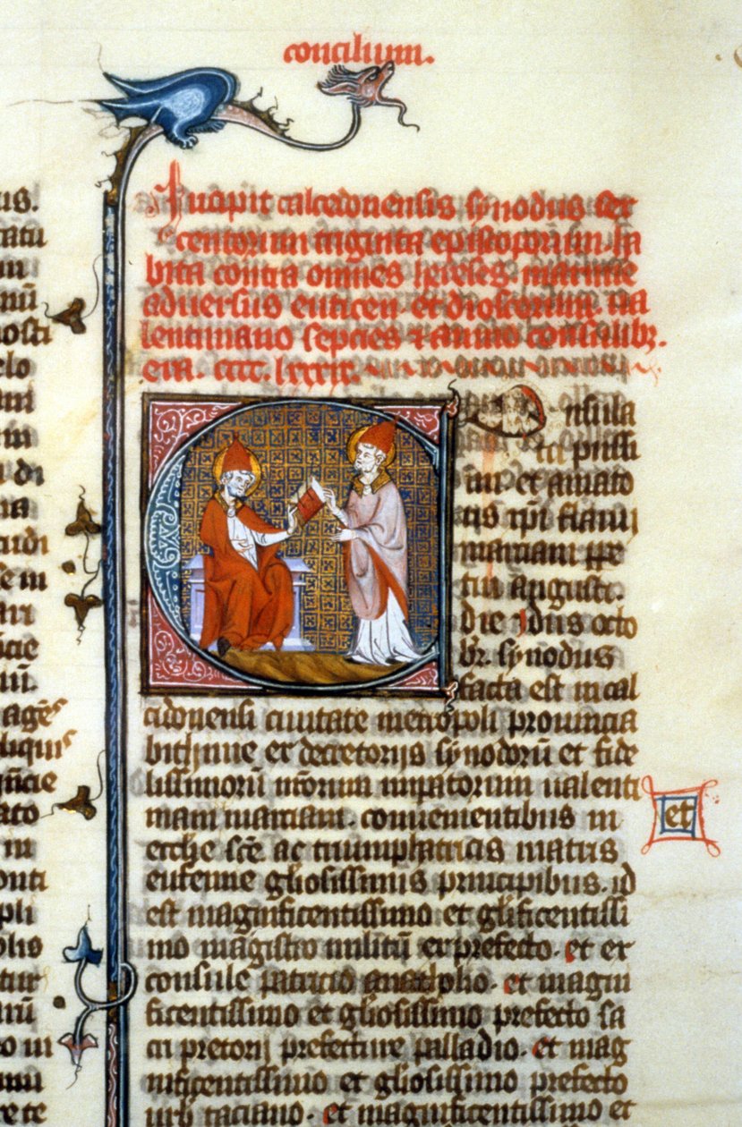 Kalcedon zsinat, 451 - Középkori miniatűr (l. 365, 428r). Toulouse Library (tel: 05 62 27 66 66) alkotó: Unknown artist