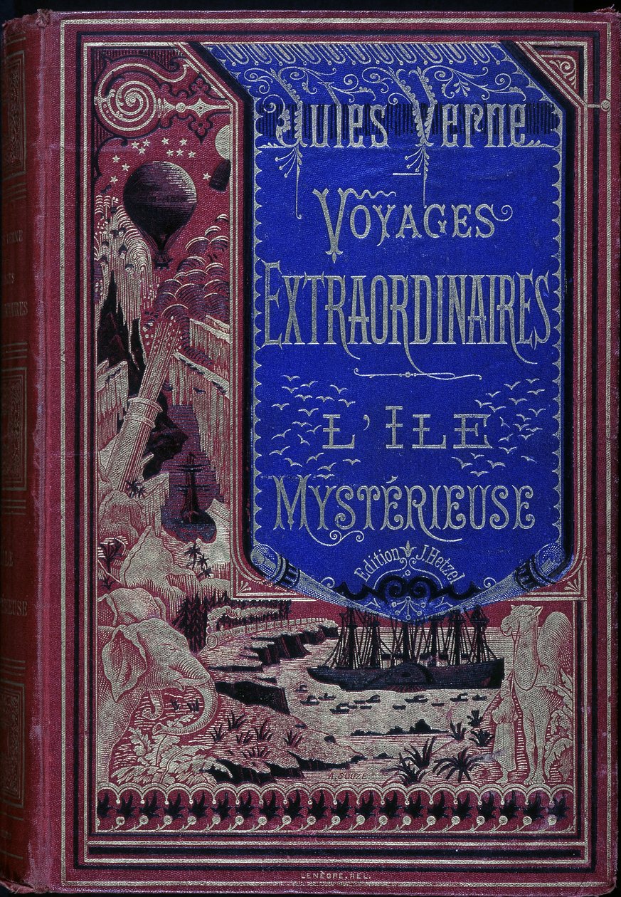Borító: Jules Verne: „Extraordinary Journey: The Mysterious Island”. alkotó: Unknown artist