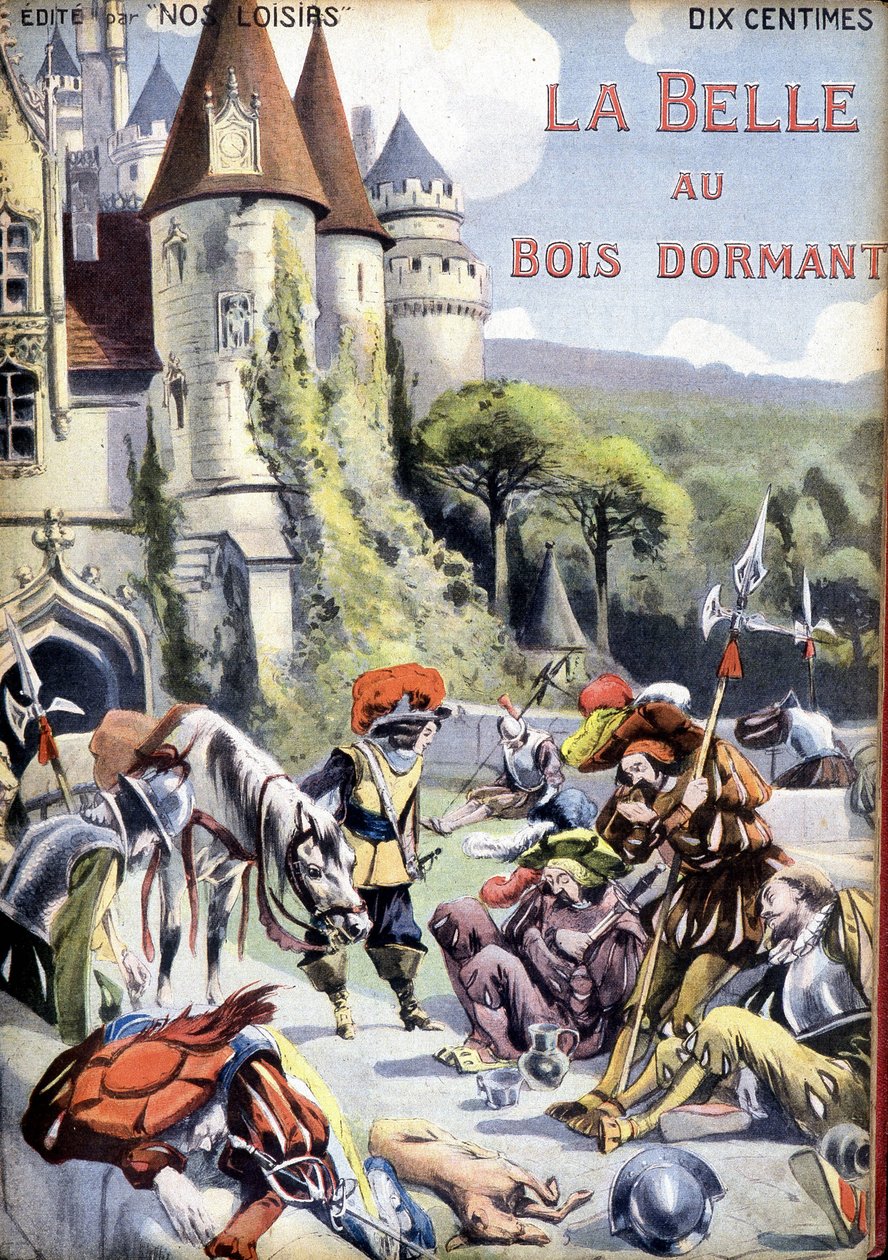 Charles Perrault „Csipkerózsika” című meséjének borítója. alkotó: Unknown artist
