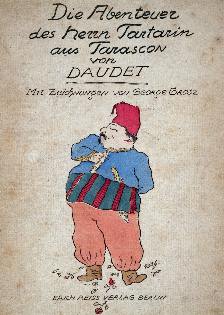 Alphonse Daudet "Tartarin de Tarascon" című művének borítója alkotó: Unknown Artist