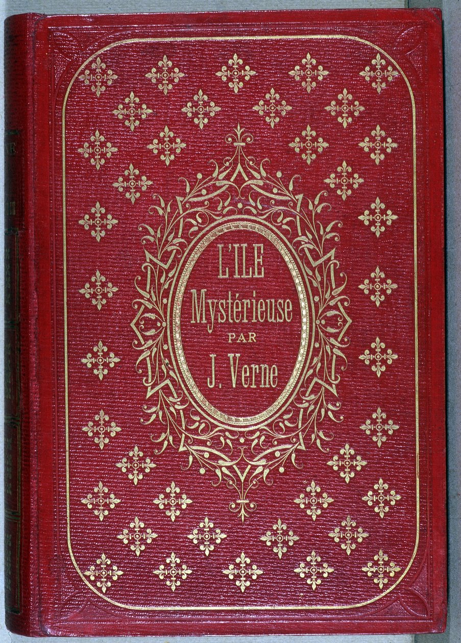 A Jules Verne regénye, „A titokzatos sziget” című könyv borítója alkotó: Unknown artist