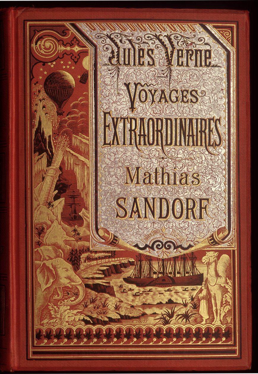 A Mathias Sandorf című könyv borítója, Jules Verne regénye alkotó: Unknown artist