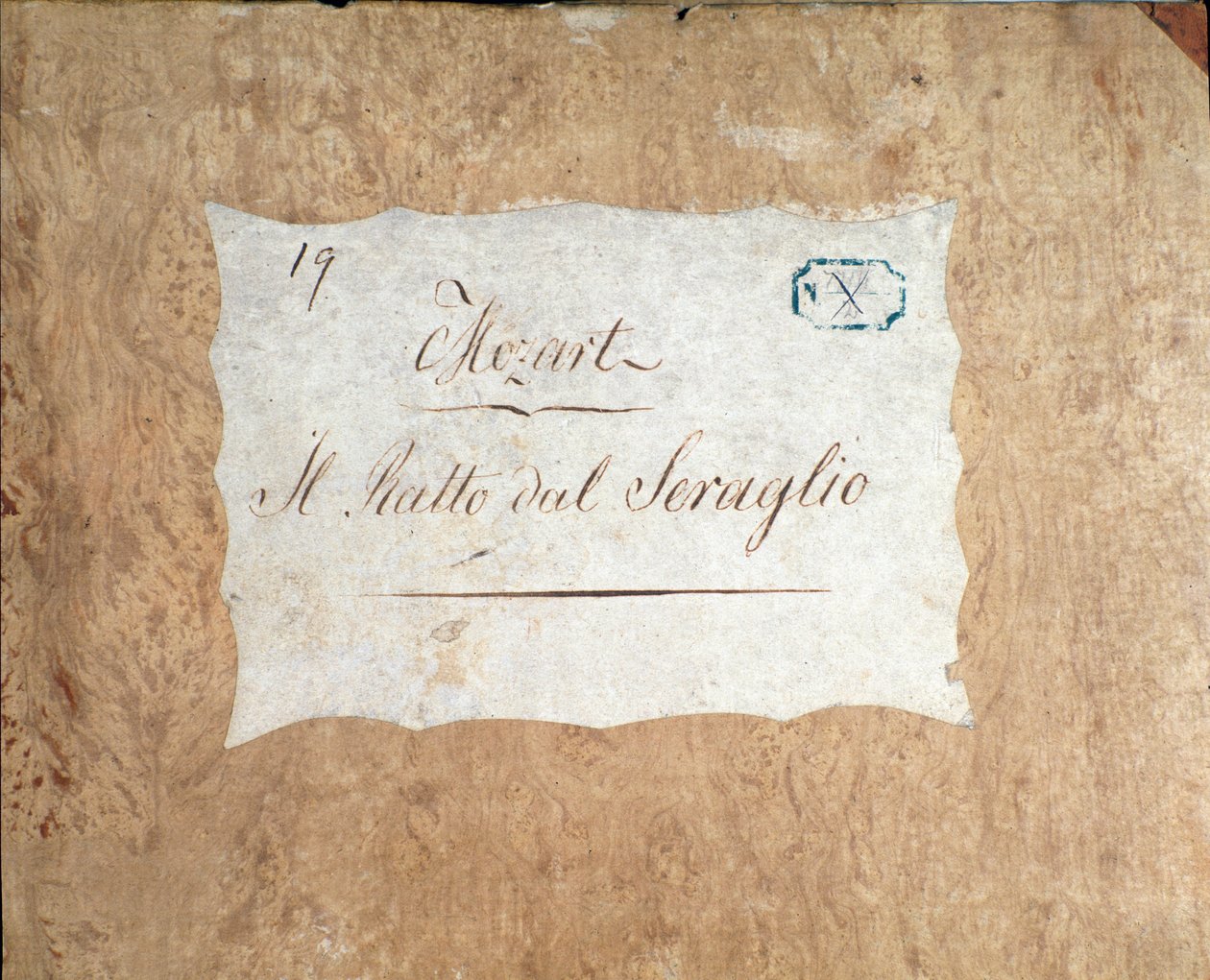 Az Elrablás a szerájból című film kottaborítója, Mozart opera, Lichtenthal változat (1838) alkotó: Unknown artist