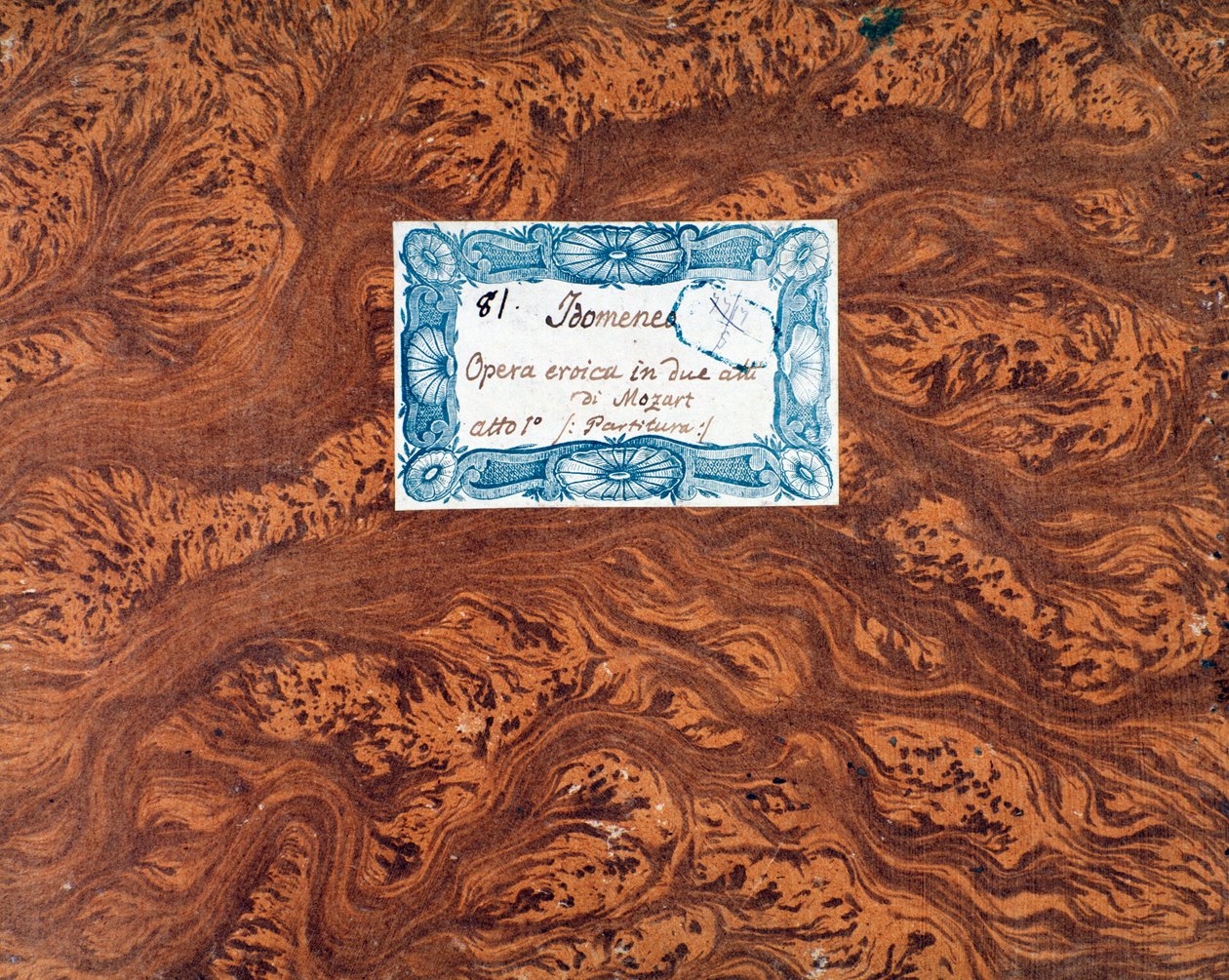 Borító: Idomenee, Kréta királya, Mozart operája, Lichtenthal változat (1843) alkotó: Unknown artist
